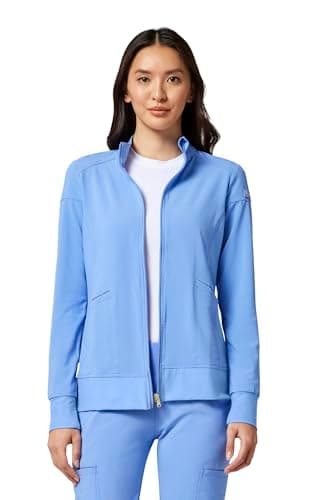 Cherokee iFlex CK303 Zip Front Warm-Up Jacket Ciel Blue 2XL
