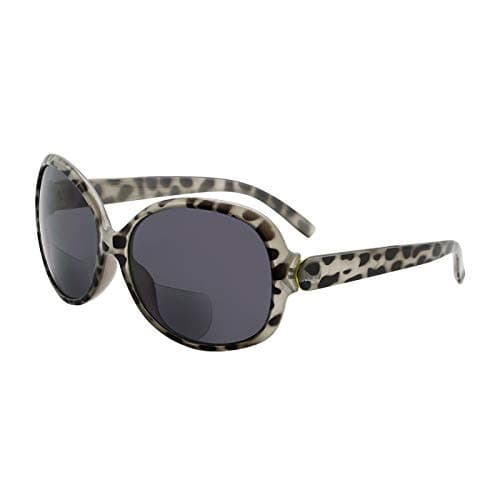 Eyekepper Bifocal Sunglasses Women Sunshine Readers +2.50 Strength Reading Sunglasses Oversize (Beige Tortoise)