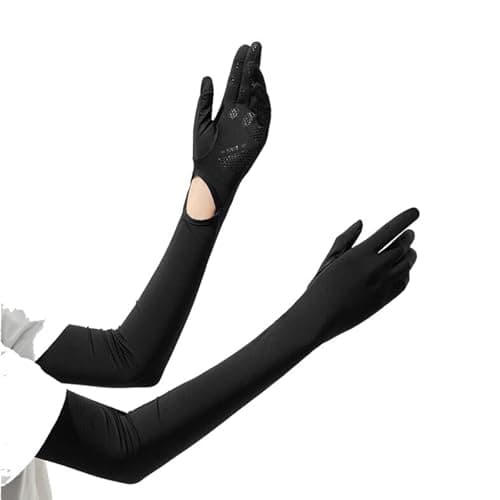 SLIUGLOVEUN Sunscreen Gloves for Women and Men UV Protection UPF50+ Gardening Sun Protection Arm Touchscreen Gloves for Outdoor Driving Fishing Cycling Riding Mountaineering