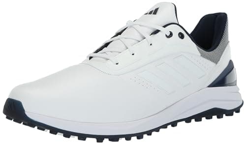 adidas Men's Solarmotion Spikeless Lighstrike 24 Golf Shoes, Footwear White/Collegiate Navy, 7