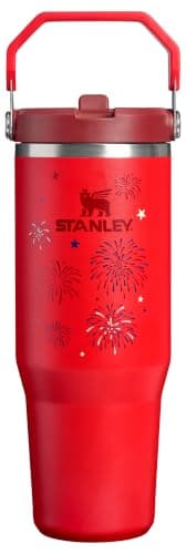 STANLEY IceFlow 2.0 Flip Straw Tumbler, 30 oz, Chili Red Fireworks
