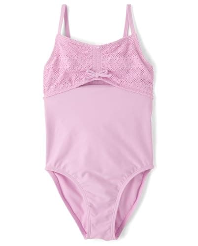 The Children's Place,Girls,One Piece Swimsuit,Wildflower,Medium