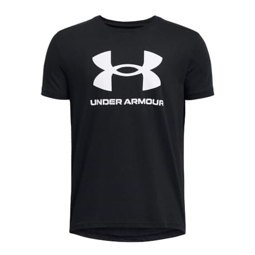 Under Armour Boys' Sportstyle Logo Short-Sleeve T-Shirt, 016 Gray, YXS