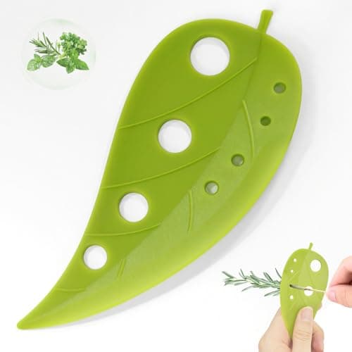 Premium Herb Stripper, Kitchen Herbs Leaf Stripping Tool, Herb Stripper Tool, Herb Leaf Peeler for Collard Greens Thyme Basil Rosemary Stripper, Dishwasher Safe