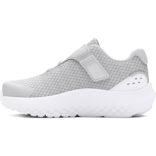 Under Armour Girls' Infant Surge 4 Alternate Closure, (100) Halo Gray/White/Iridescent, 10, US