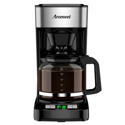 Aromvel 12 Cup Coffee Maker with LED Display, Drip Coffee Machine