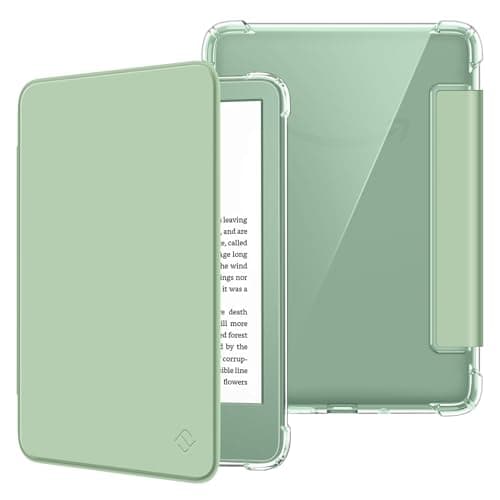 Fintie Slim TPU Case for 6" Kindle 11th Generation 2024/2022, Agave Green