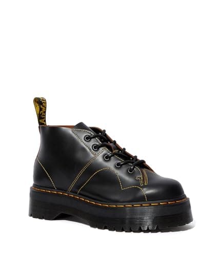 Dr. Martens Unisex 5 Eye BootCombat Boot, Black Vintage Smooth, 6 UK