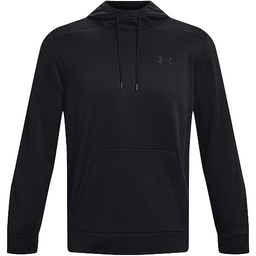 Under Armour Men's ArmourFleece Hoodie, (001) Black / / Black, Medium