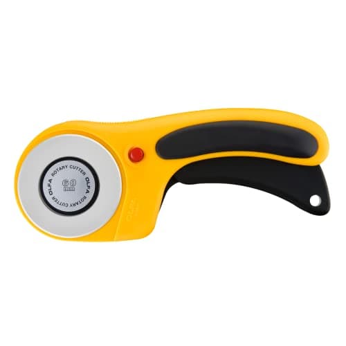 OLFA 60mm Ergonomic Squeeze-Handle Rotary Cutter (RTY-3/DX) - 12-Layer