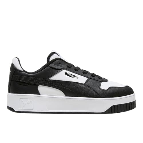 Puma Women's Carina Street, Puma White-Puma Black-Puma Black, 9
