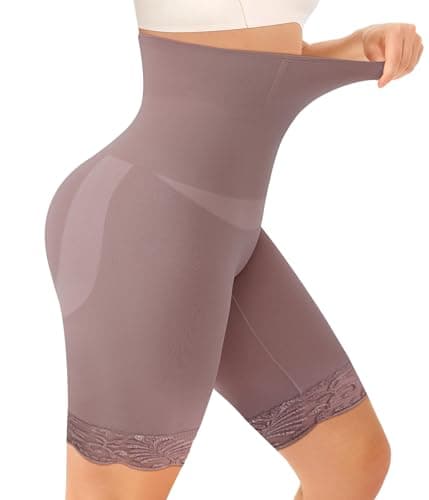 Irisnaya Women's Tummy Control Shapewear Shorts High Waisted Body Shaper