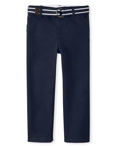 Gymboree and Toddler Belted Chino Pants,Navy,8