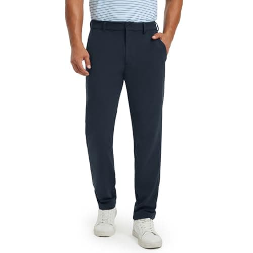 M MAELREG Men's Golf Dress Pants Stretch Quick Dry Wrinkle Free Office Pants with 4 Pockets Casual Pants for Men Navy