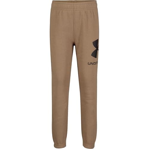 Under Armour Boys' Pull-On Jogger Sweatpants, Soft & Comfortable, Relaxed Fit, Camel Rival Big, 2T