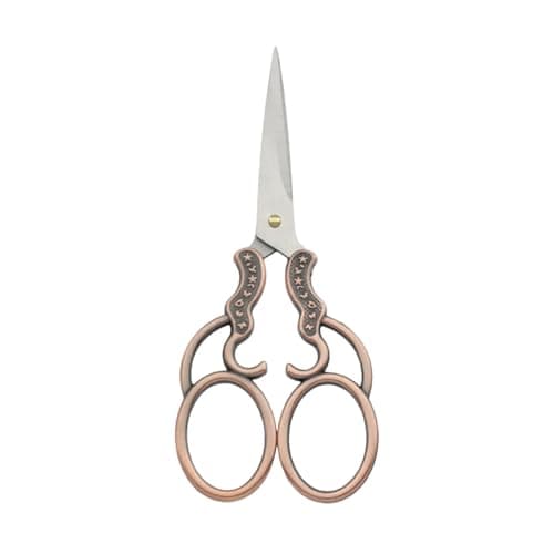DGHAOP Vintage Sewing/Window Pattern Embroidery Metal Scissors Craft Artistry Handmade Paper Cutting DIY Tool