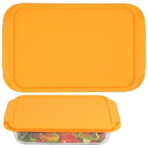Purekra Silicone Lids for Pyrex 233丨233-D Glass Baking Dish, 1 Pack Silicone Lid for Pyrex Glass Baking Dish, Dishwasher & Freezer & Microwave Safe (Baking Dish Not included)