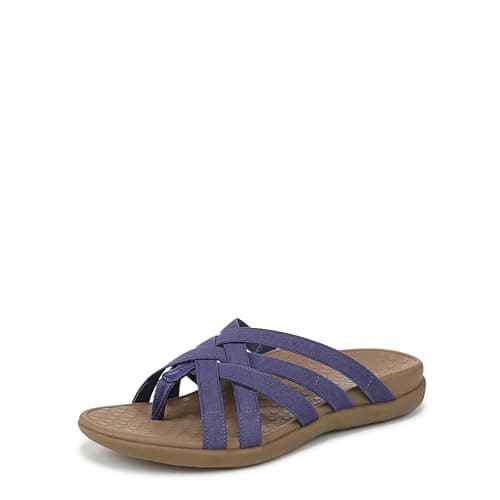 Vionic Tia Thong Sandals Skipper Blue Stretch 8 M