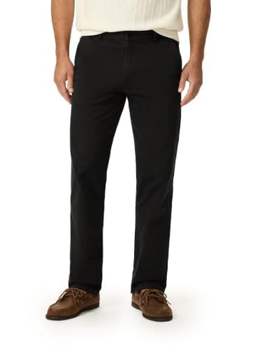 DOCKERS® Men's Straight Fit Ultimate Chino with Smart 360 Flex (Regular and Big & Tall), Black, 36W x 29L