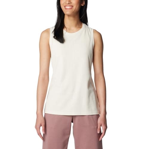 Columbia Women's Crystal Pine Tank, White, Large