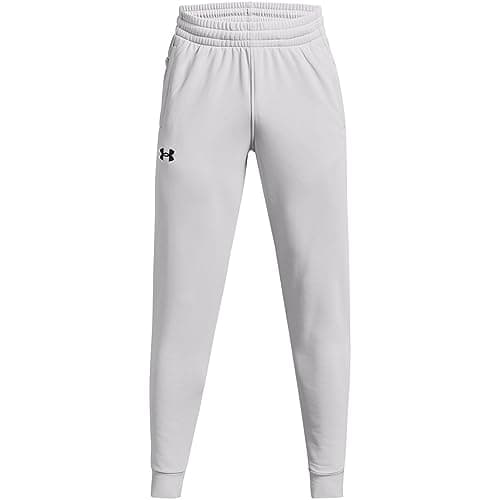 Under Armour Men's ArmourFleece Jogger, (014) Halo Gray / / Black, Small