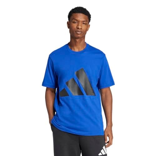 adidas Men's Essentials Big Logo T-Shirt, Team Royal Blue/Black, Large/Tall