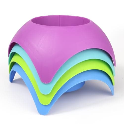 Beach Vacation Accessory Turtleback Sand Coaster Drink Cup Holder, Assorted Colors, Pack of 4