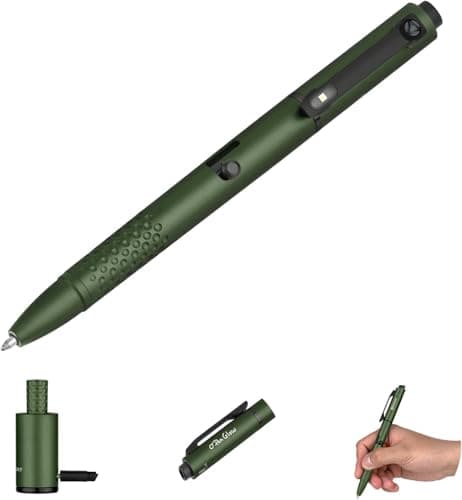 OLIGHT O'Pen Glow EDC Pen Light, 120 Lumens Rechargeable Flashlight Pen with Green Beam, USB-C Writing Pen for Presentation, Office, Inspection, Outdoor Use and Professional Gifts (Green)