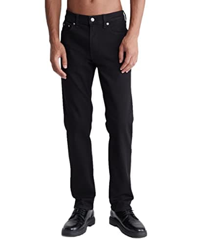 Calvin Klein Men's Straight High Stretch Jeans Classic Black