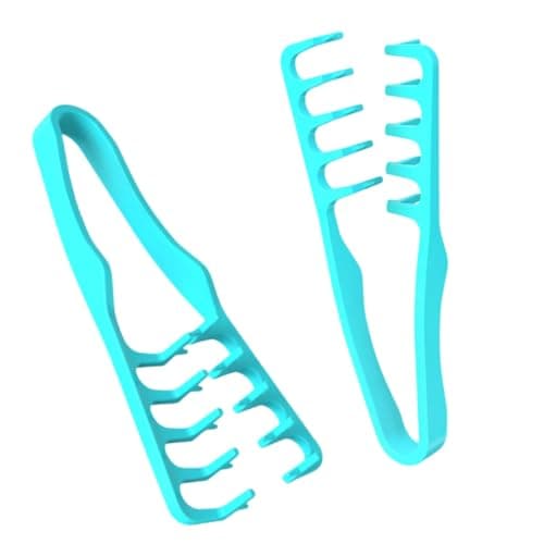 Voluminous wide-toothed hair comb Men's fluffy texture, ABS plastic with textured gripWide & Fine-Toothed Dual-Purpose