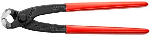KNIPEX Tools - Concreters' Nippers, Plastic Coated (9901220), 8-3/4 inches