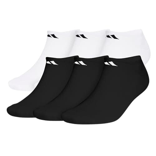 adidas Men's Athletic Cushioned Socks, 6-Pack No Show with Arch Support