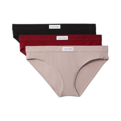 Calvin Klein Comfort Logo Cotton Stretch Bikini Panties, 3 Pack