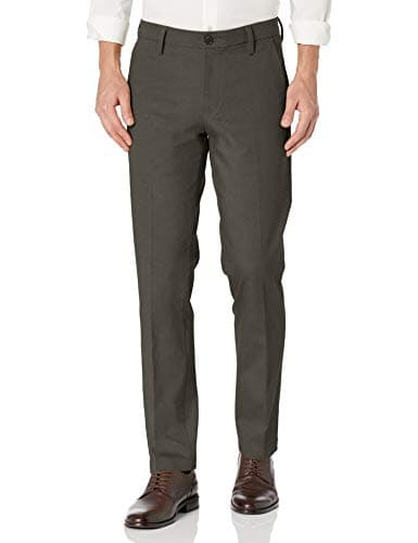 Dockers Men's Straight Fit Workday Khaki Smart 360 Flex Pants (Regular and Big & Tall), Storm Grey, 30W x 30L