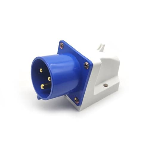 Elecbee 3 Pin Industrial Plug Connector 32A 3 Pin 220V-250V Power 50/60Hz 3P 6h 2P+E IP44 CEE/IEC IP44 Waterproof Aviation Male Surface Mounted Plug Industrial Connector