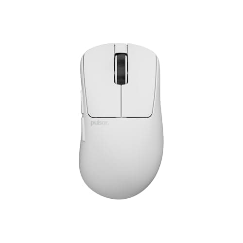 Pulsar Gaming Gears Xlite Crazylight Wireless Gaming Mouse, Ultra Lightweight 1.45 oz (41g), Optical Switch, 32000 DPI, 750 IPS, XS-1 Sensor, 8k Compatible (Uyuni White)