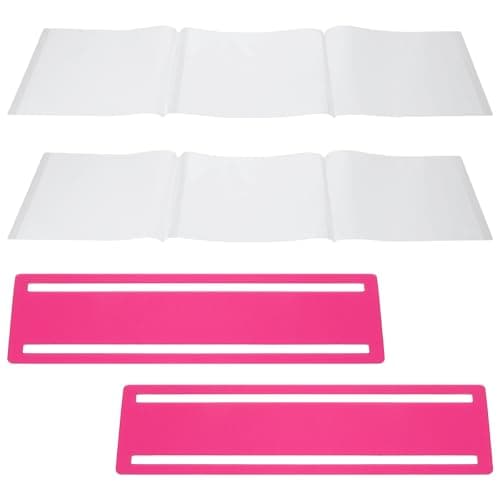 Hadnves 4 PCS Mahjong Line Reader Mahjong Card Sleeve Positioning Set