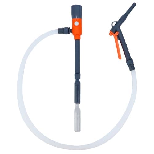Fuel Transfer Pump Battery Powered, Hand Nozzle, 2.8 GPM, 51 Inch Hose