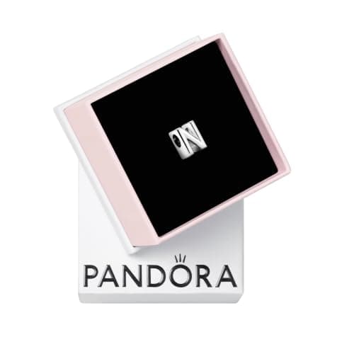 PANDORA Letter N Alphabet Charm - Compatible Moments Bracelets - Jewelry for Women - Gift for Women in Your Life - Made with Sterling Silver