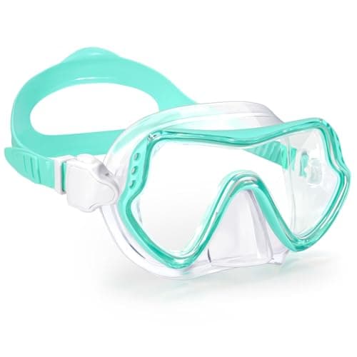 ITOWE Swim Goggles for Kids 6-14 8-12 8-14 with Nose Cover Anti-Fog Tempered Glass Pool Glasses No Leak Wide View Swimming Mask Anti Shattered for Youth Toddler Girls Boys