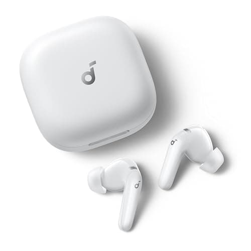 Soundcore P31i by Anker, Real-Time Adaptive Noise Cancelling, Hi-Res Sound, Translation Earbuds, 50H Playtime, Wireless Earbuds, Bluetooth Earphones, Spatial Audio, Fast Charging, IP55 (White)