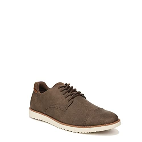 Dr. Scholl's Shoes Mens Sync Cap Toe Lace Up Oxford Brown Smooth 9 M