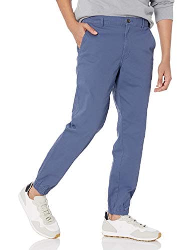 Amazon Essentials Men's Slim-Fit Cotton Joggers, Breathable, Indigo, Large