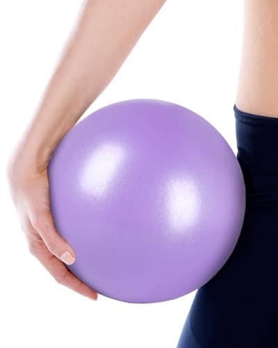 ROLYTA 9 Inch Pilates Ball Small Exercise Ball, Workout Ball for Barre, Pilates, Yoga, Stability, Workout, Balance, Fitness at Gym Home Office