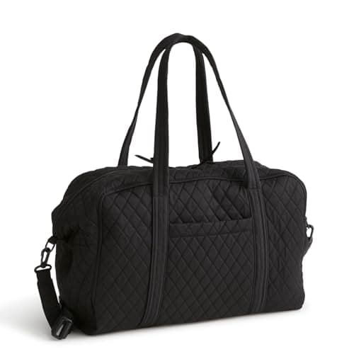 Vera Bradley Women's Premium Cotton Miramar Weekender Travel Bag, Moonless Night, One Size