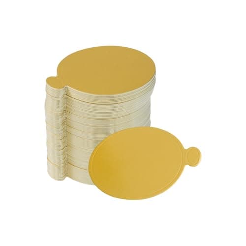 LVYKING 3.5-inch Golden Round Cake Tray, Cupcake Display Tray, for Kitchen Home Use, Parties, Birthday Banquets, 100PCS