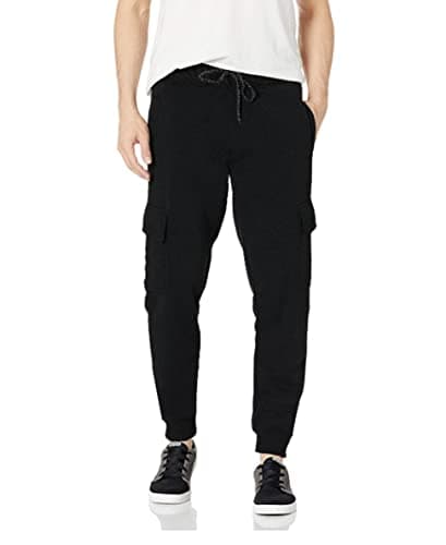 WT02 Men's Fleece Sweatpants & Joggers (Regular & Extended Sizes), BK Cargo, S