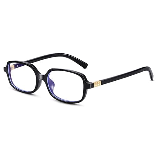 Pro Acme Retro Rectangle Blue Light Glasses for Wome Men Small Square Blue Light Blocking Glasses 90s Vintage Eyeglasses