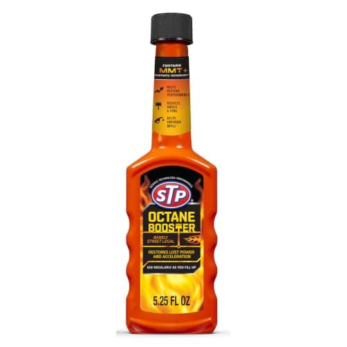 STP Octane Booster for Gasoline Fuel Additive, Restore Lost Power, 5.25 oz