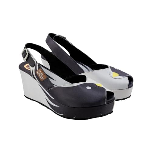 Hot Chocolate Design Chocolaticas Black Birds Women's Sandals Multicoloured HCD 37